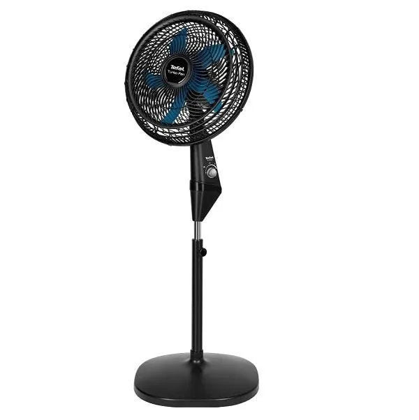 Tefal Turbo Stand Fan, 16 Inch, Black Blue - VY5391E2