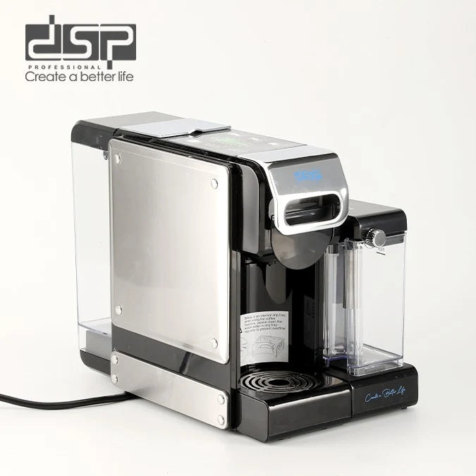 ماكينة قهوة كبسولات 2 في 1 مع خافق لبن – 20 بار – DSP KA3188