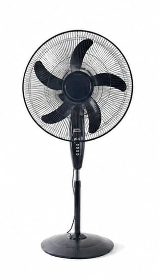 SG-Stand Fan 18 Inch, 3 Speeds, Black -Durable Metal Cover