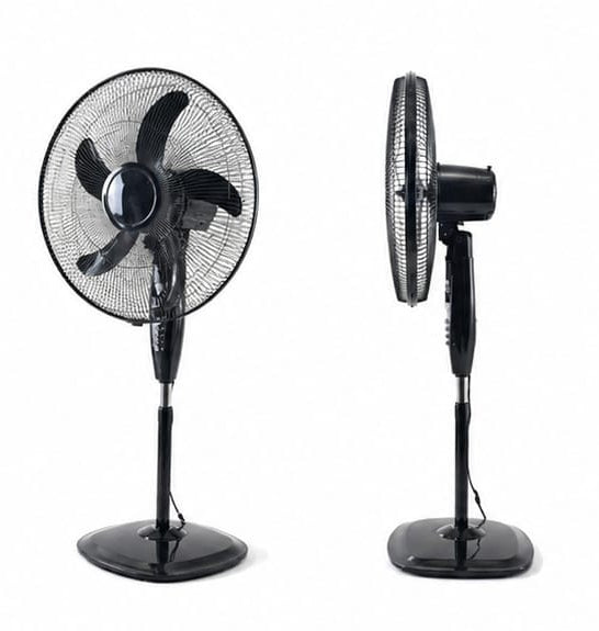 SG-Stand Fan 18 Inch, 3 Speeds, Black -Durable Metal Cover