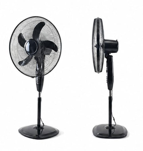 SG-Stand Fan 18 Inch, 3 Speeds, Black -Durable Metal Cover