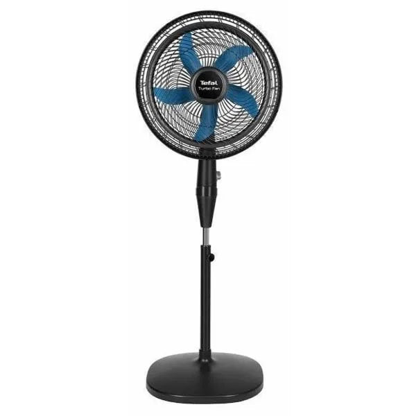 Tefal Turbo Stand Fan, 16 Inch, Black Blue - VY5391E2