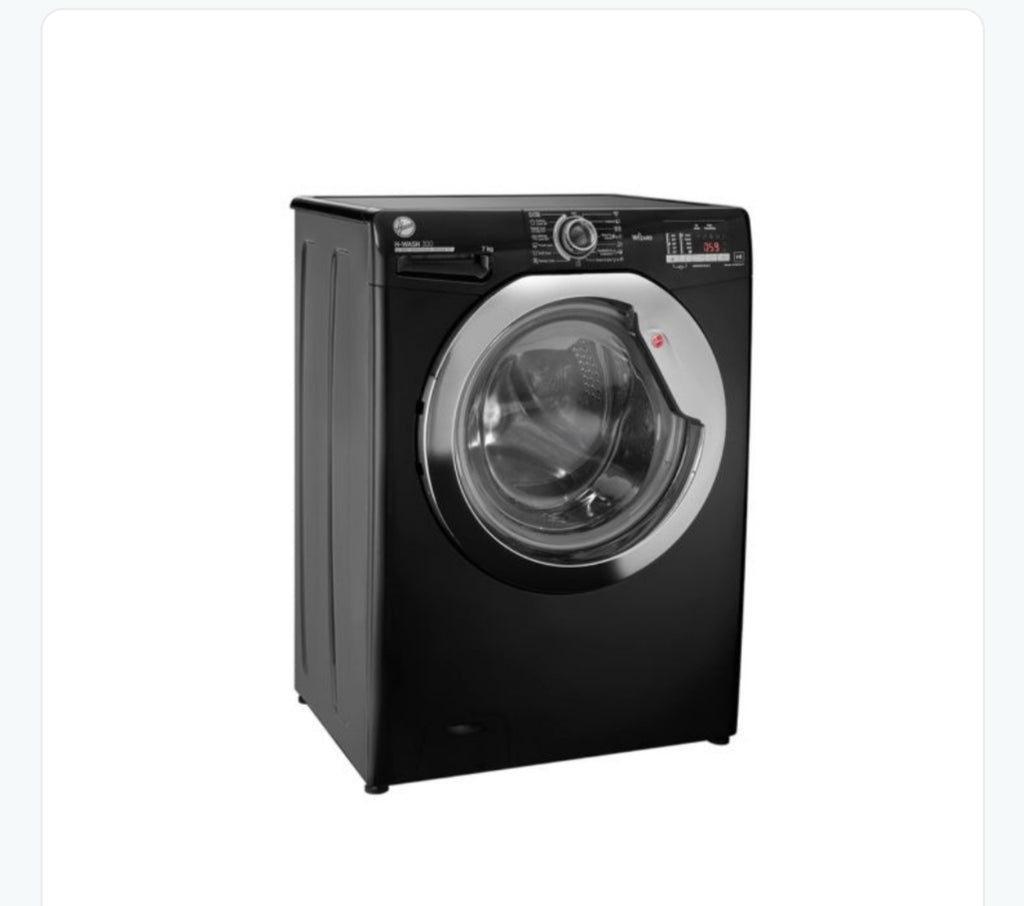 غسالة ملابس هوفر فول أوتوماتيك 7 كجم أسود H3WS173DC3B-ELA