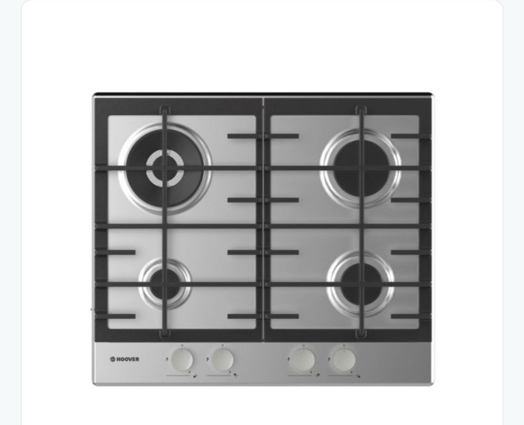 بوتاجاز هوفر مسطح بلت إن 60 × 60 - 4 شعلة غاز استانلس HHG6BR4MX EGY