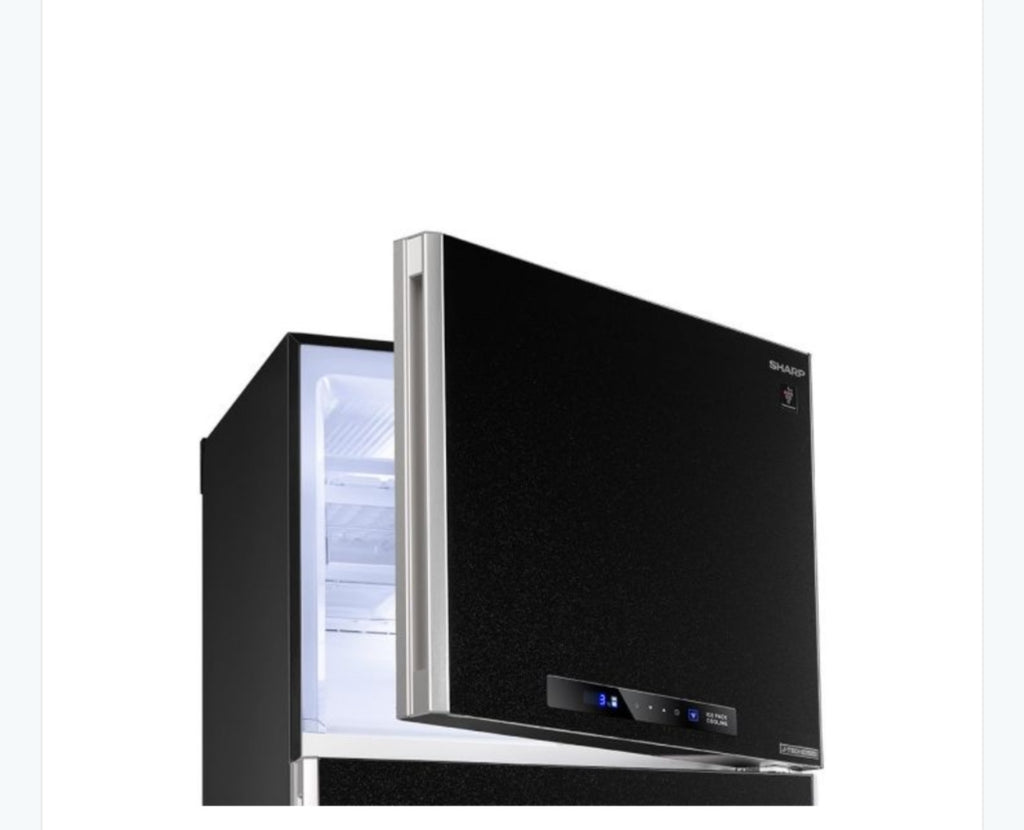 ثلاجة شارب انفرتر ديجيتال نوفروست 396 لتر أسود SJ-PV48G-BK