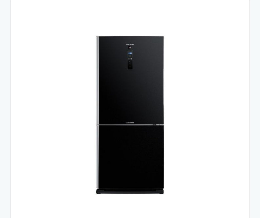 ثلاجة شارب انفرتر ديجيتال فريزر سفلي 558 لتر أسود SJ-PV73K-BK