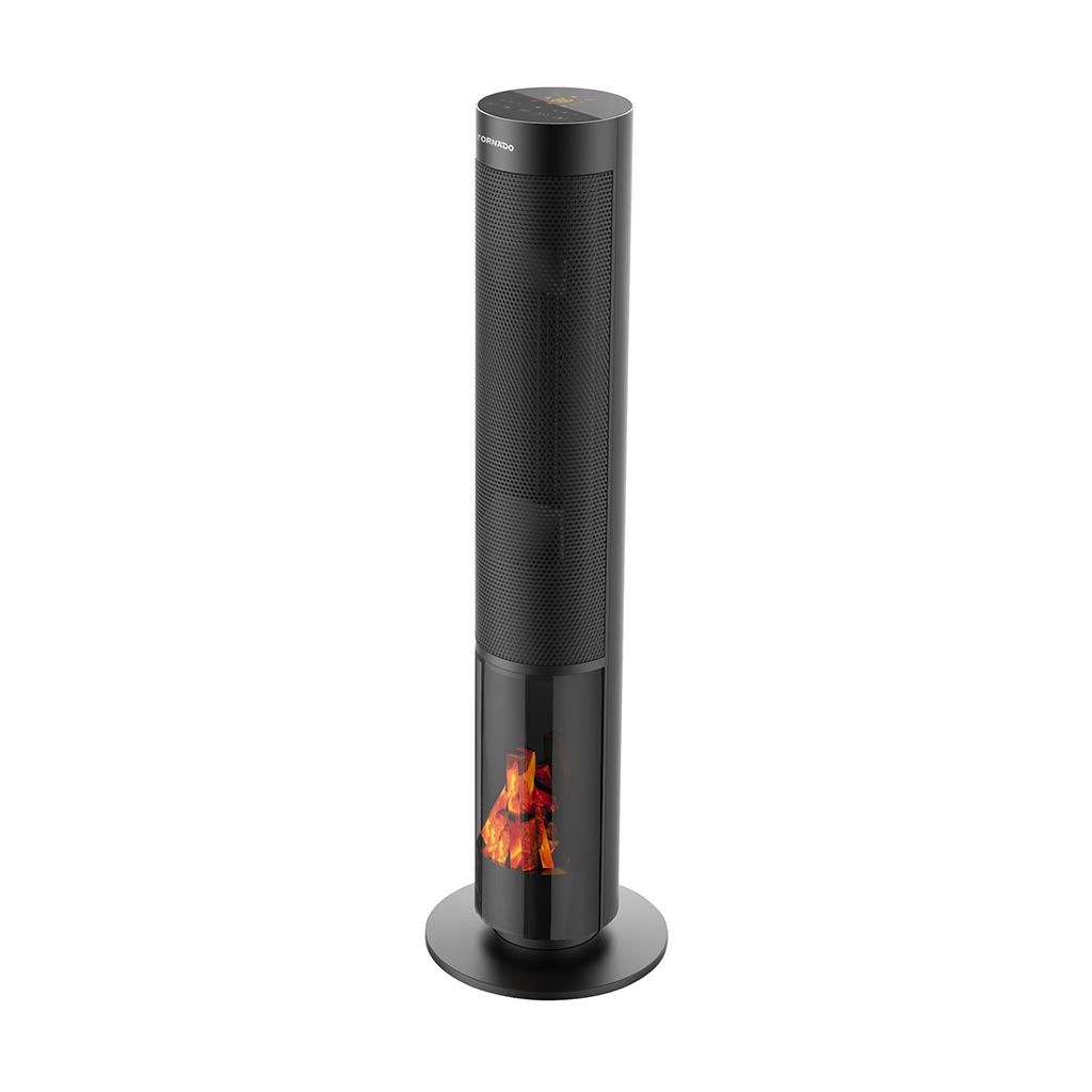 TORNADO Ceramic Heater 2000 Watt 16 meter Remote Black TPH-2000DF